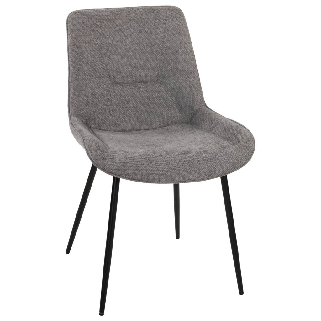 Stuhl Alisha grau Webstoff B/H/T: ca. 54x83x63 cm