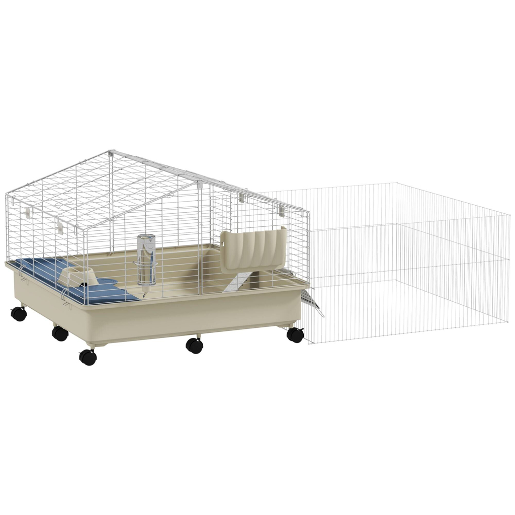 PawHut Kleintierkäfig mehrfarbig Stahl B/H/L: ca. 88x63x173 cm