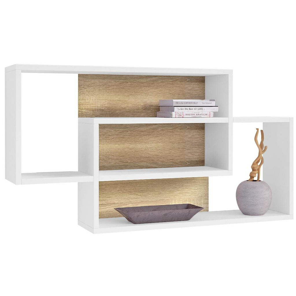 Wandboard Dream weiß Eiche Sonoma Nachbildung B/H/T: ca. 90x48x16 cm