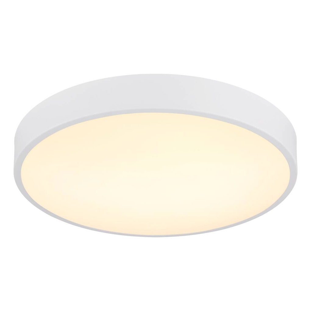 GLOBO LED-Deckenleuchte Opal weiß Kunststoff Metall H/D: ca. 7x37,8 cm 1 Brennstellen