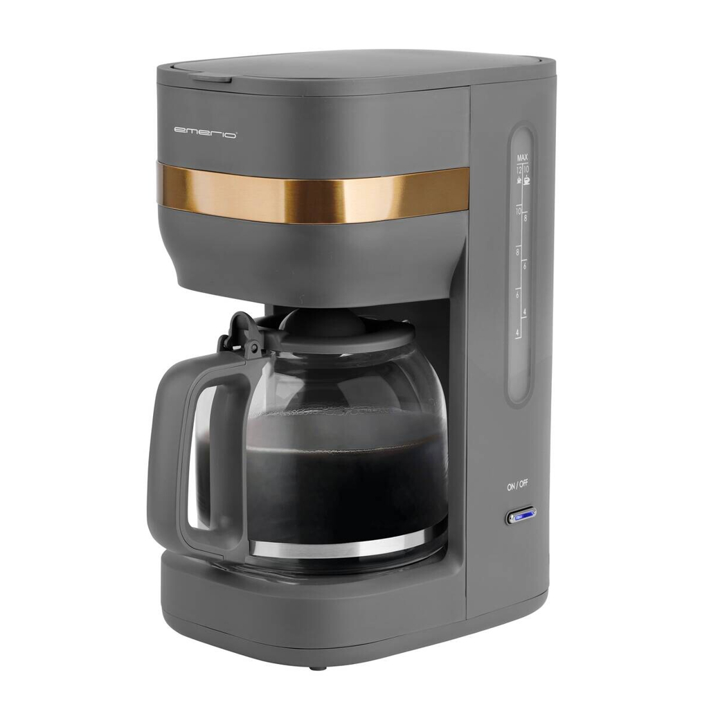 Emerio Kaffeeautomat CME-131348.1 grau Glas Kunststoff Metall B/H/L: ca. 20x35x27 cm