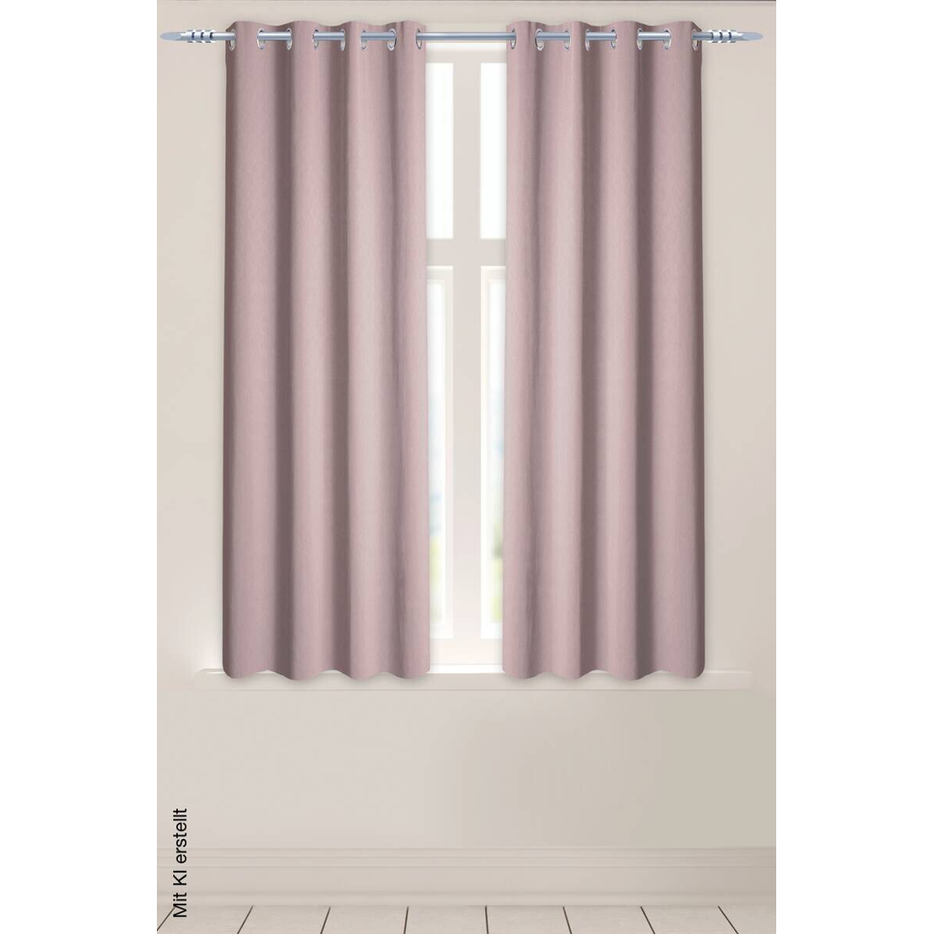 Verdunklungsvorhang Larius rosé B/L: ca. 140x175 cm