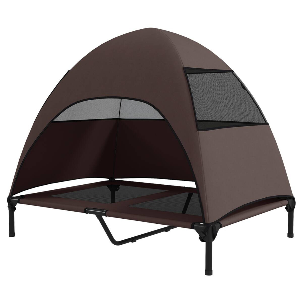 PawHut Hundeliege kaffee Stahl B/H/L: ca. 76x99x106 cm
