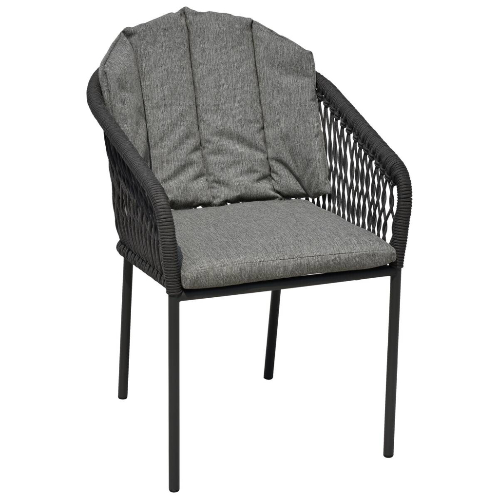 POCOline Gartenstuhl grau Webstoff