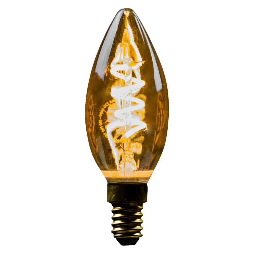 Blulaxa LED-Leuchtmittel Kerzenlampe Filamentlampe Vintage 48941 E14