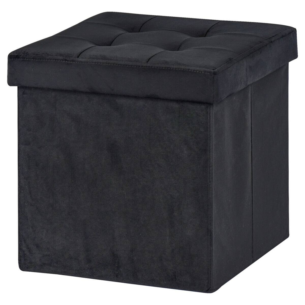 POCOline Sitzhocker schwarz B/H/L: ca. 38x38x38 cm