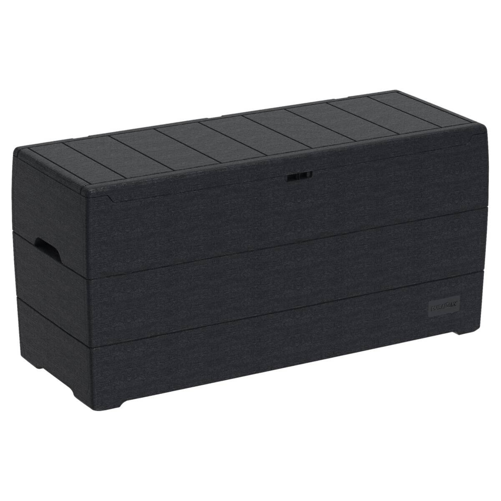 VCM Aufbewahrungsbox Durabox grau Kunststoff B/H/L: ca. 117x56x45 cm