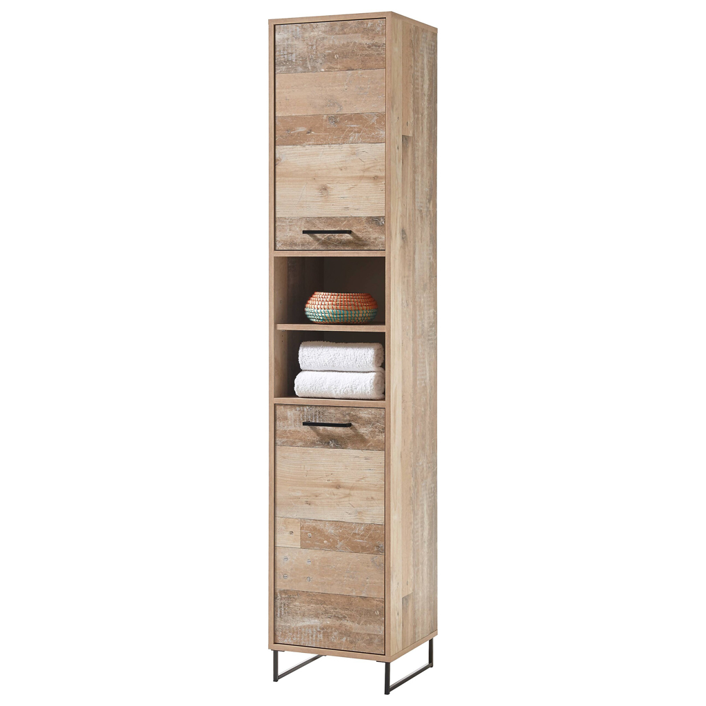 Badhochschrank Roof Old Wood Nachbildung B/H/T: ca. 38x190x37 cm