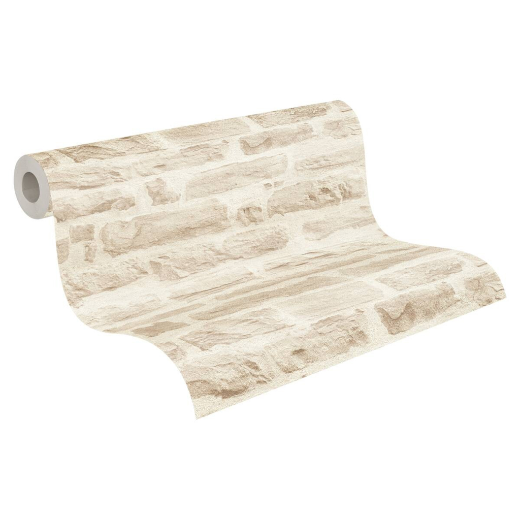 A.S.Creation Vliestapete Best of Wood`n Stone 2nd Edition Steine beige creme B/L: ca. 53x1005 cm