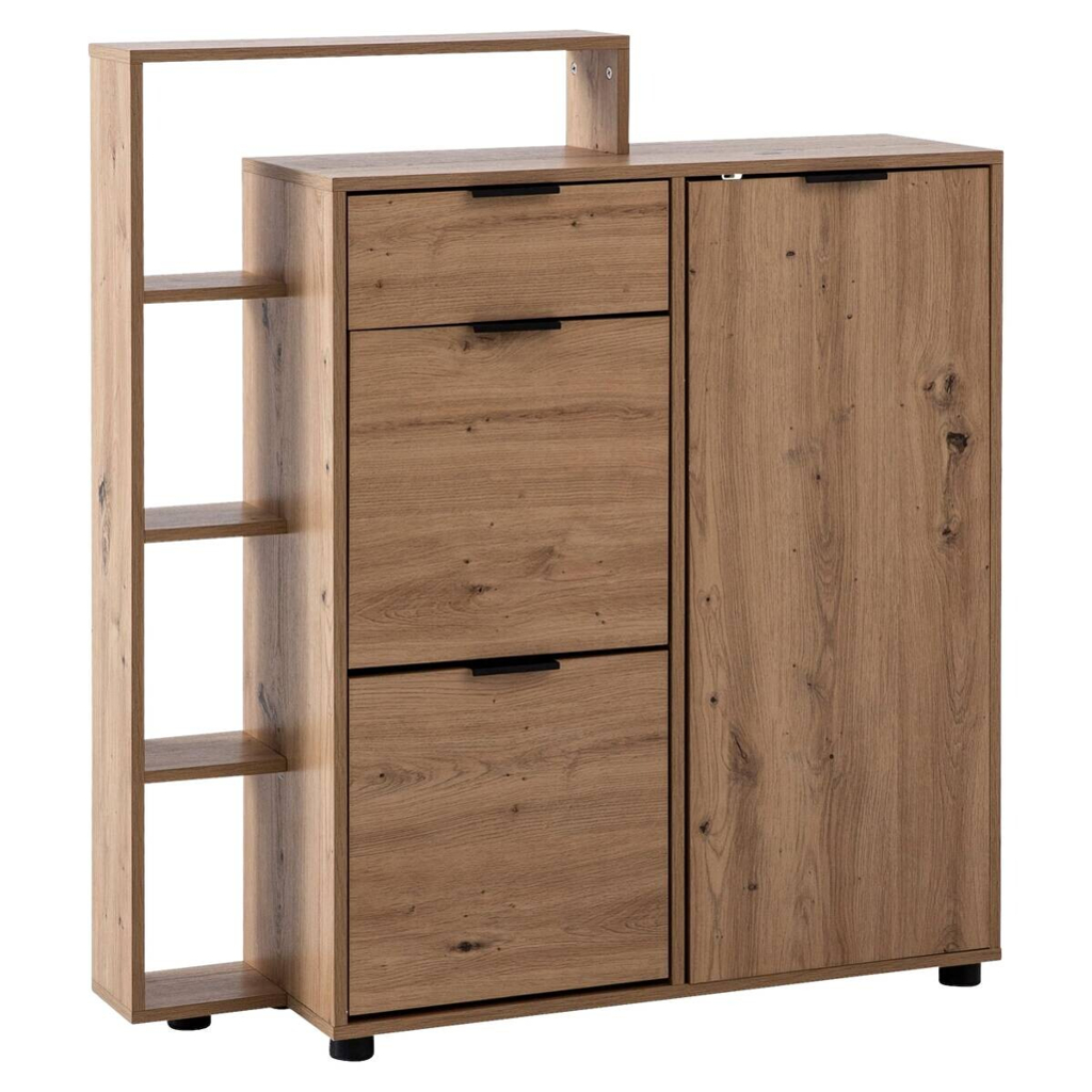 Schuhschrank natur Eiche Optik B/H/T: ca. 98x110x30 cm