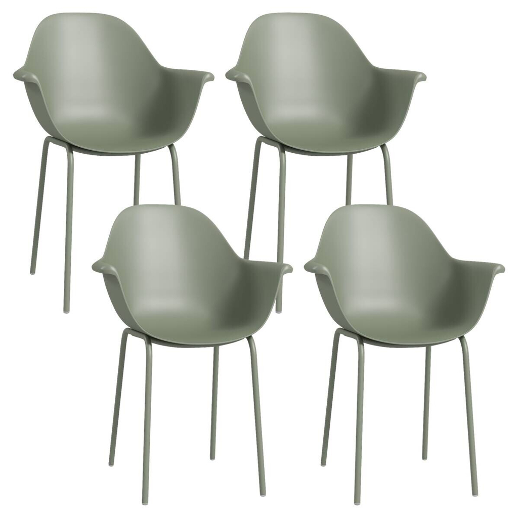 Outsunny Bistro-Set grün Kunststoff B/H/L: ca. 55x84x59 cm
