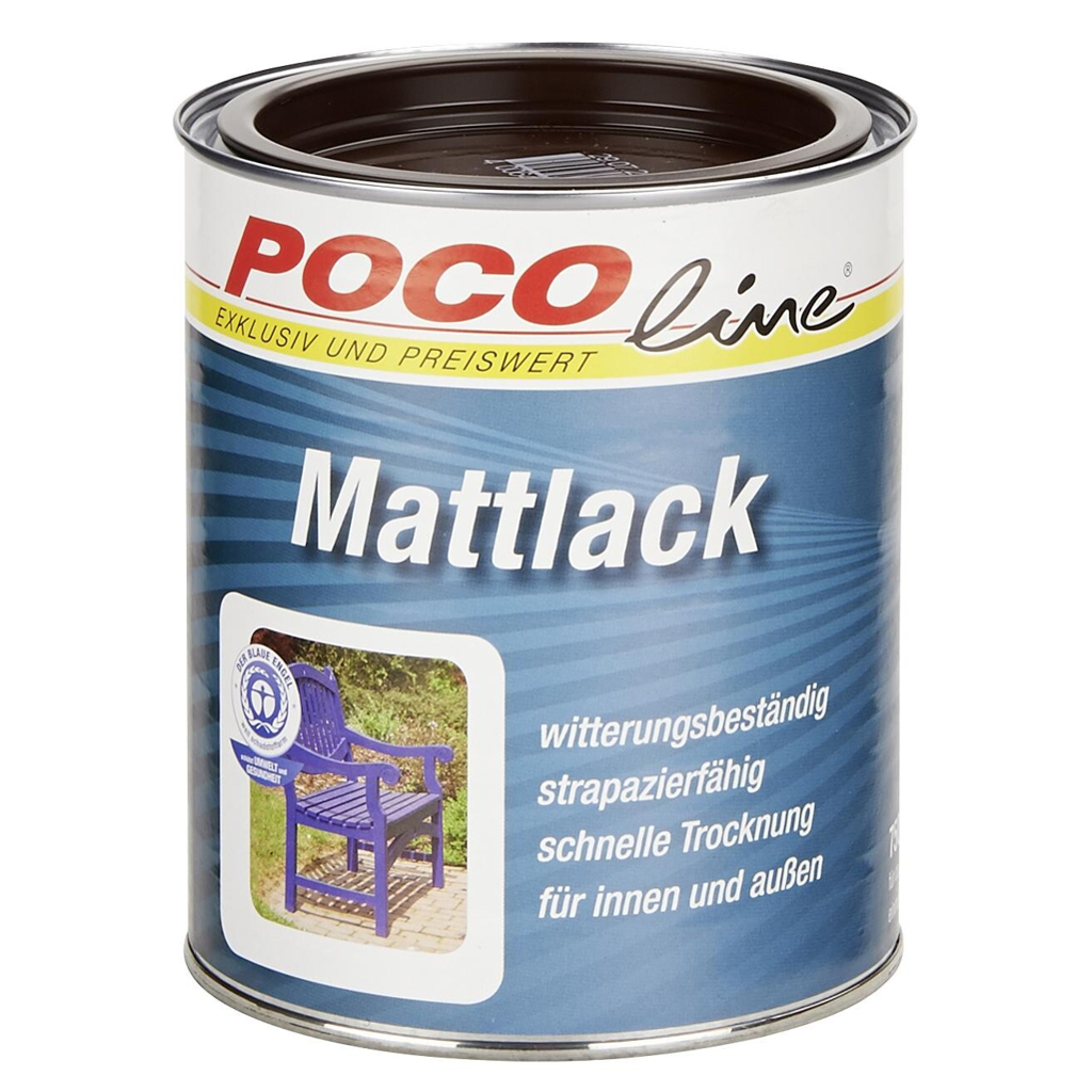 POCOline Acyl Buntlack schokobraun seidenmatt ca. 0,75 l