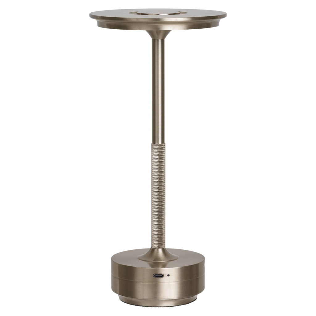 Tischleuchte Lyneham silber Aluminium B/H/L: ca. 13x28,5x13 cm
