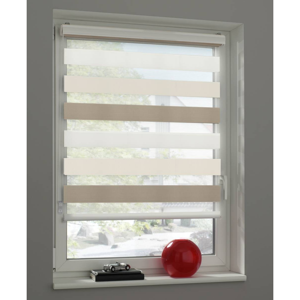 Boviva Doppelrollo mit Blende weiß B/L: ca. 80x160 cm 507273501
