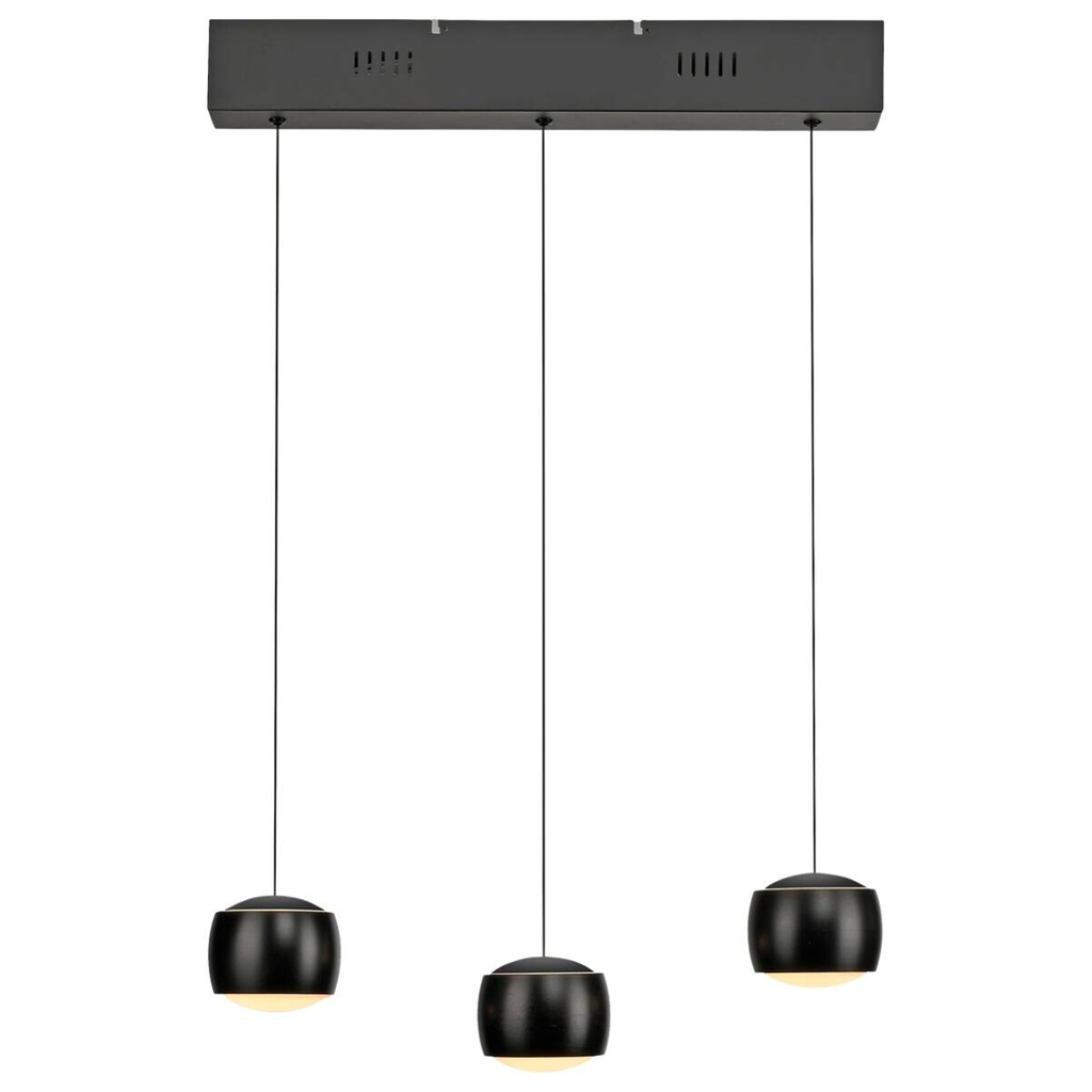 Just Light Pendelleuchte Ballini schwarz