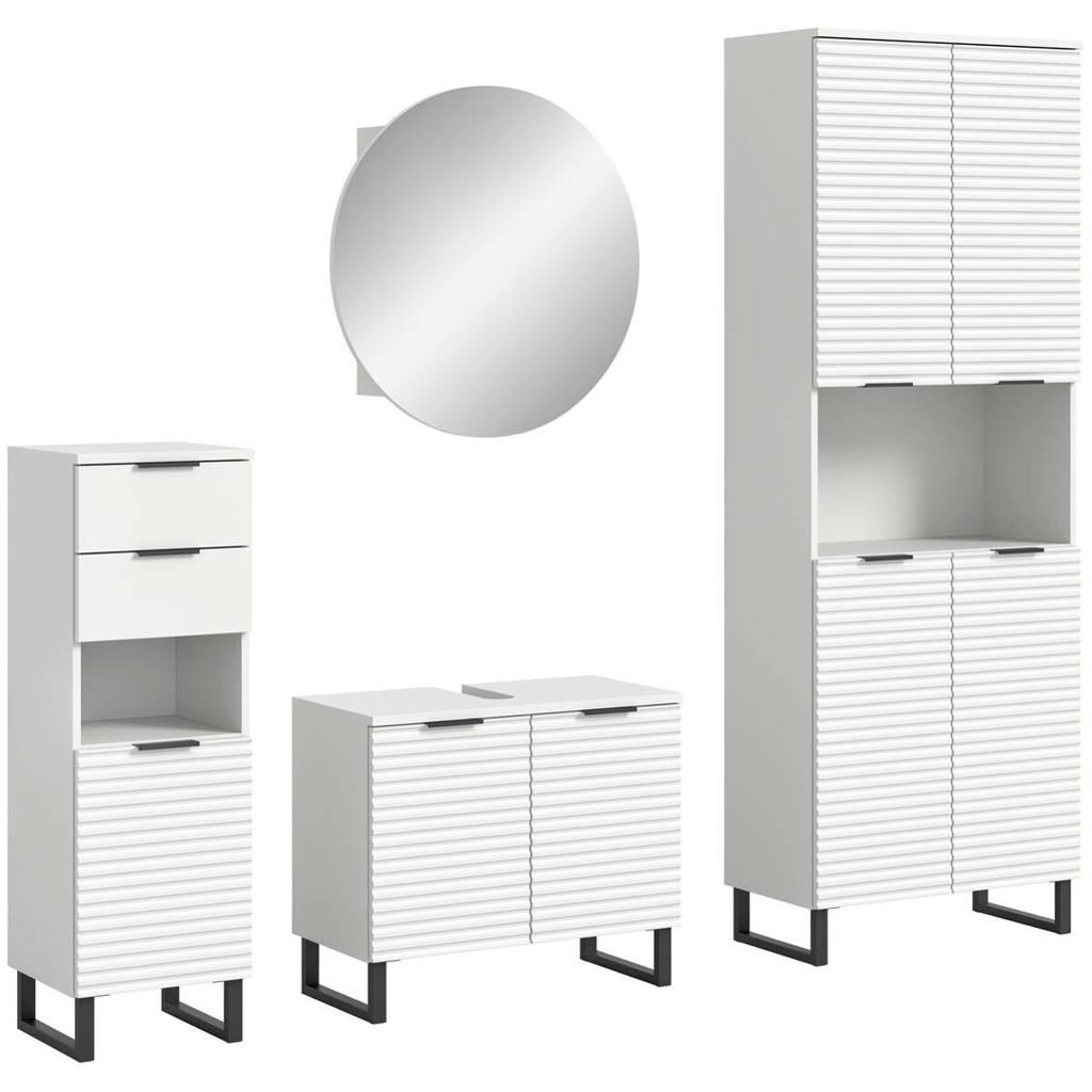 xonox.home Badblock Riff weiß B/H/T: ca. 105x193x34 cm 510858100