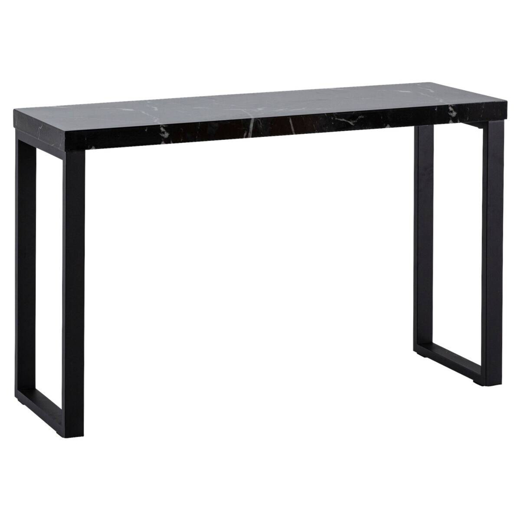Konsolentisch schwarz Marmor Optik MDF B/H/T: ca. 120x76x40 cm