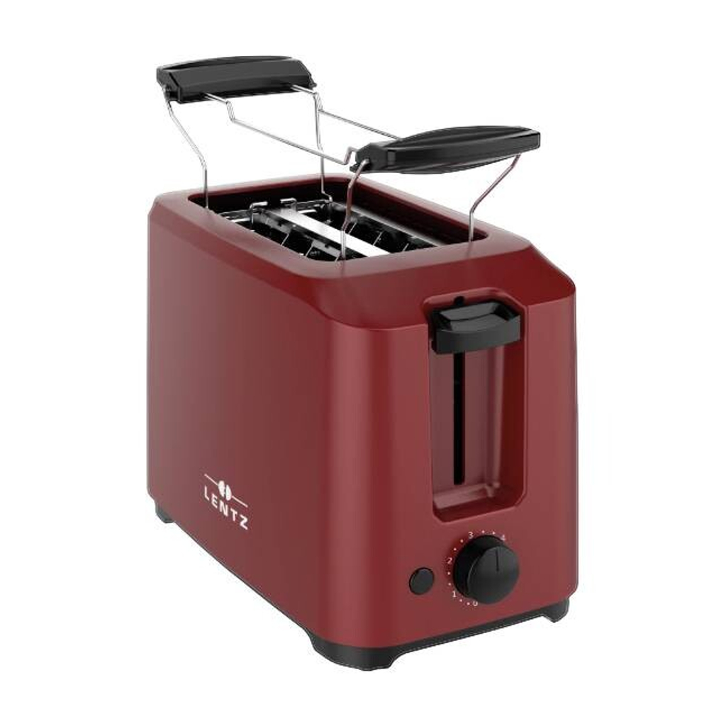 LENTZ Toaster 74220 rot schwarz Kunststoff Metall
