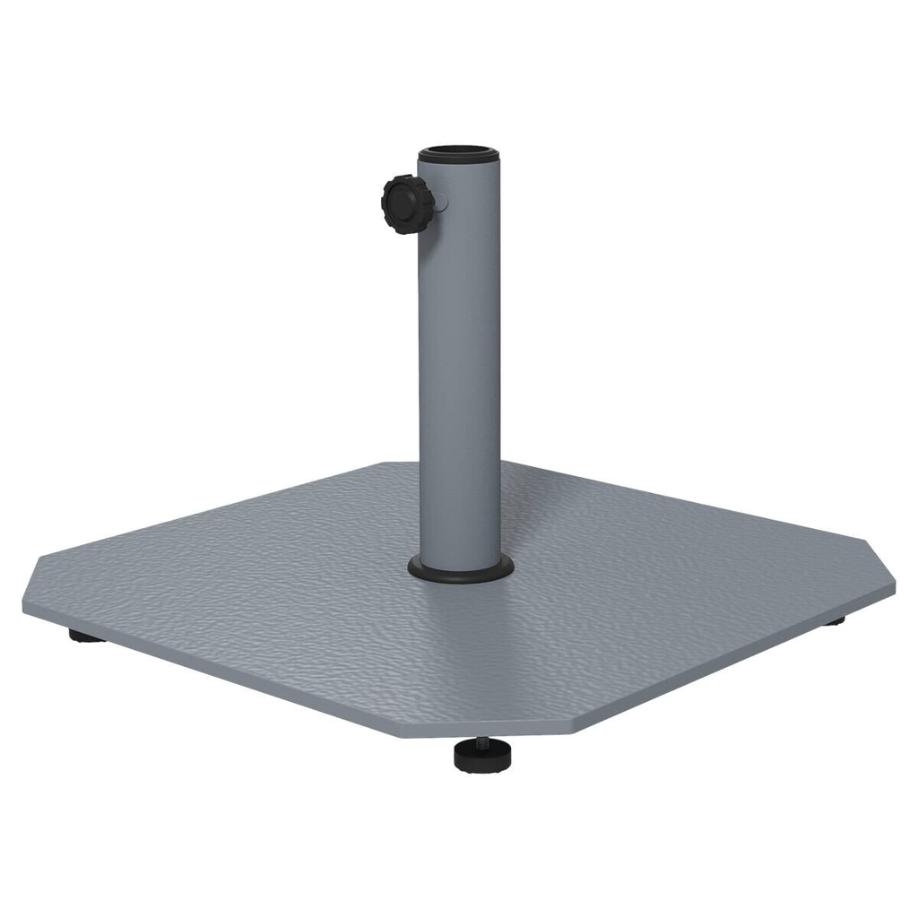 Outsunny Schirmständer grau Metall B/H/L: ca. 49,5x34x49,5 cm