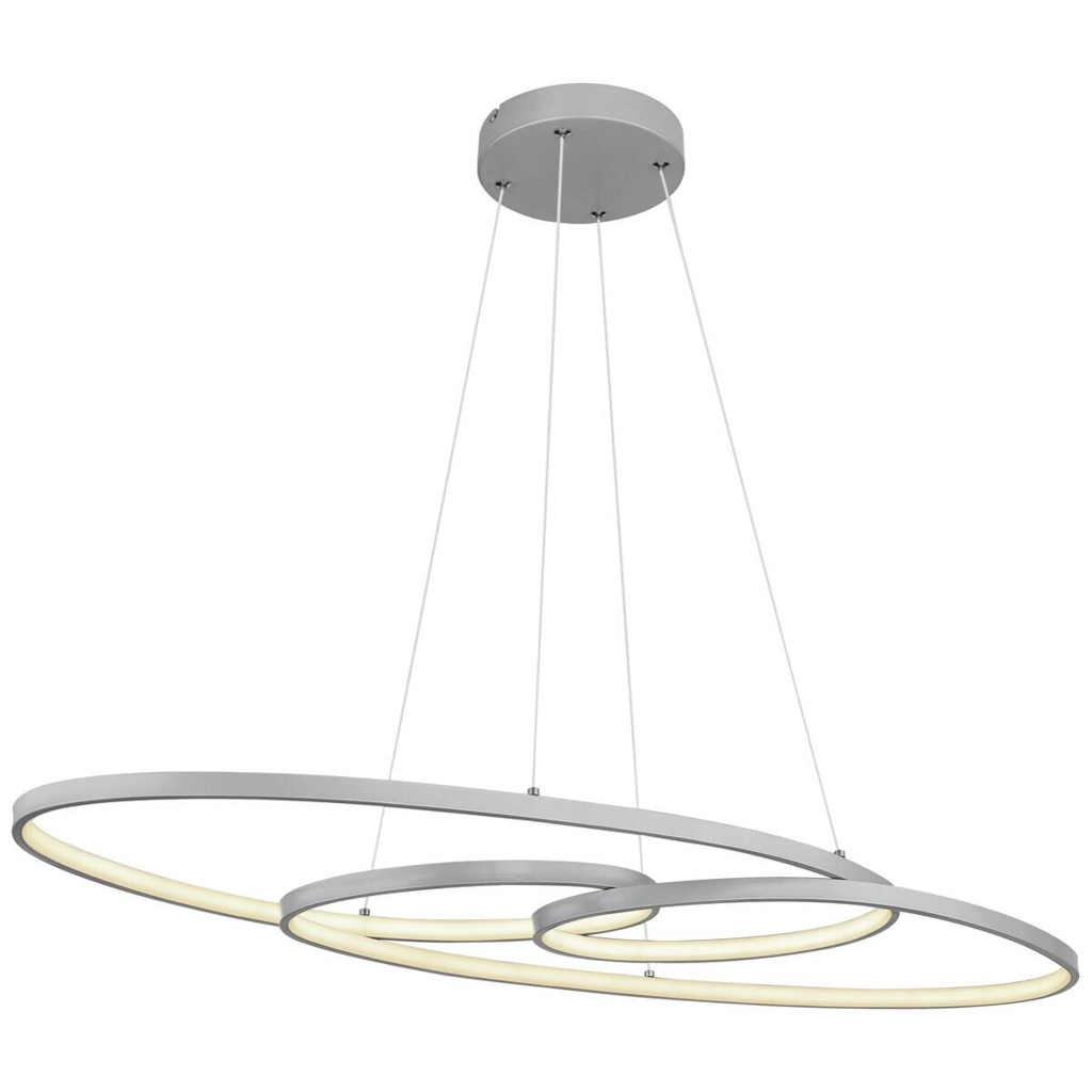 GLOBO LED-Pendelleuchte Chrom silber Aluminium Metall B/H/T: ca. 36x120x100 cm 1 Brennstellen
