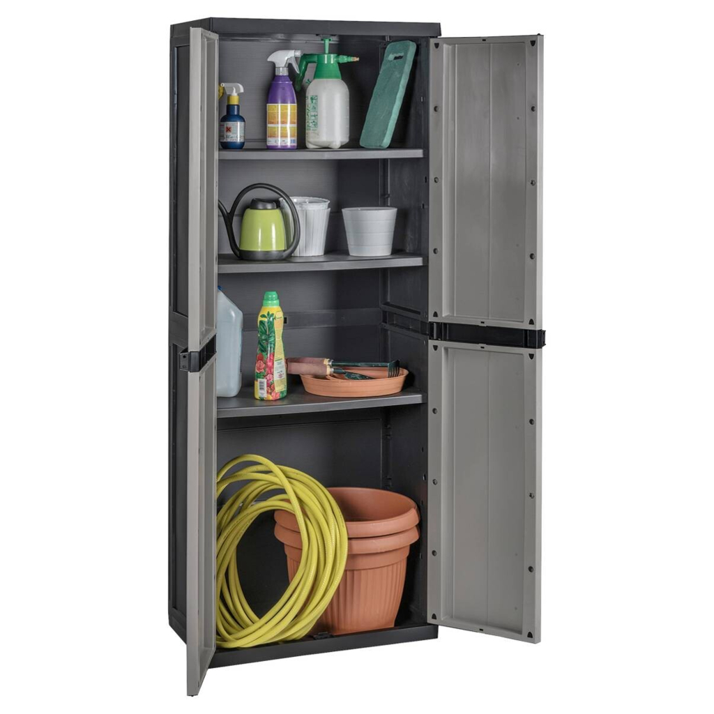 Toomax Kunststoffschrank grau B/H/T: ca. 64x165x37 cm