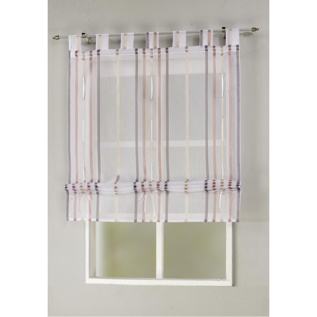 POCOline Bändchenrollo Nicole rosé B/L: ca. 100x135 cm