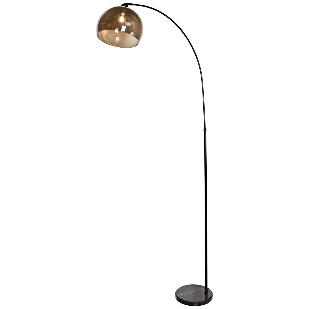 POCOline Stehlampe Olga schwarz Metall B/H/L: ca. 86x175x25 cm E27 1 Brennstellen