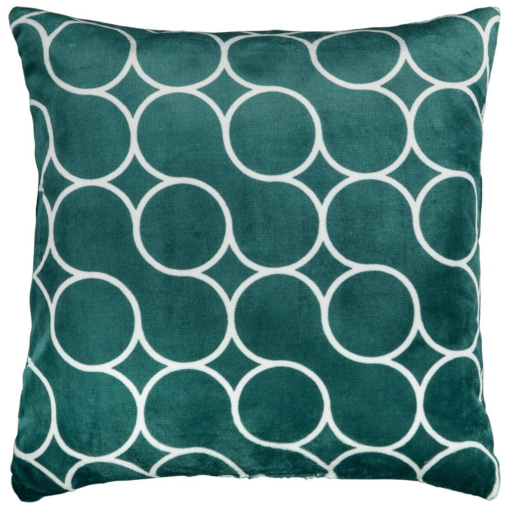 Dekokissen Flanell grün Polyester B/L: ca. 60x60 cm
