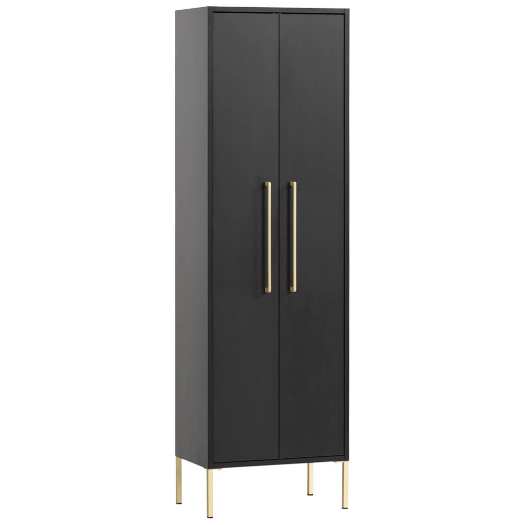 Midischrank Sarah schwarz B/H/T: ca. 46,2x154,7x30,1 cm