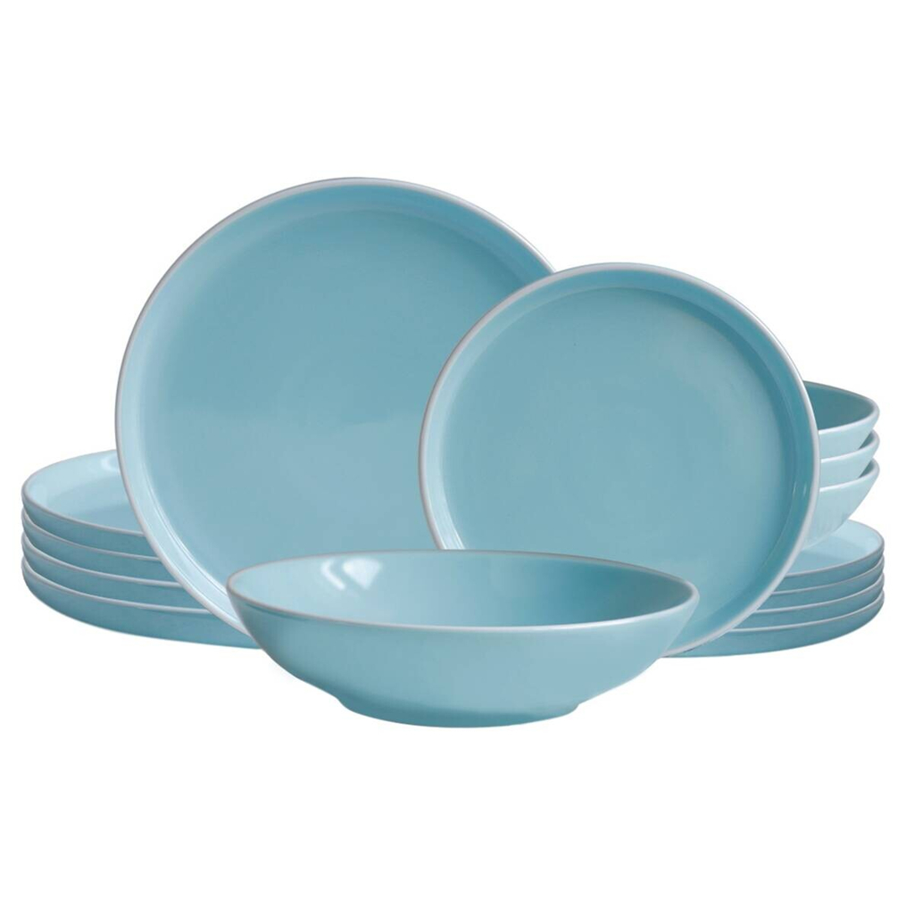 ECHTWERK Tafelservice Nerea mint Steingut 12 tlg.