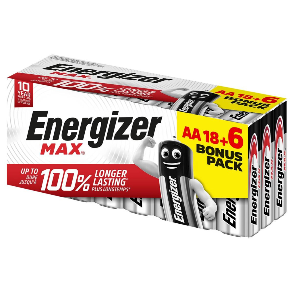 Energizer Batterie Max AA/Mignon (LR6) 24er Pack