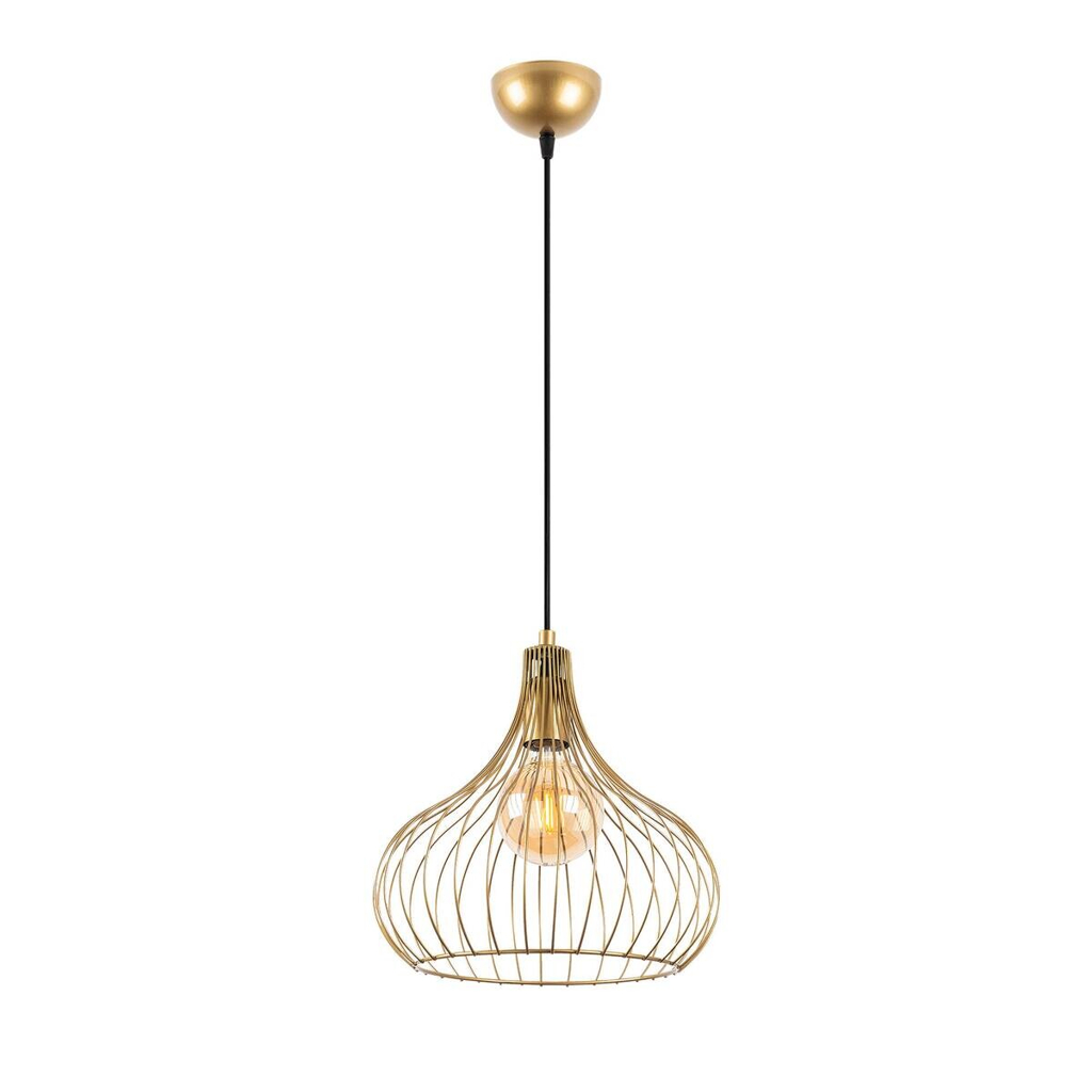 Opviq Pendelleuchte Teldamla-11920 gold B/H/T/L/D: ca. 22x120x22x22x22 cm E27 1 Brennstellen