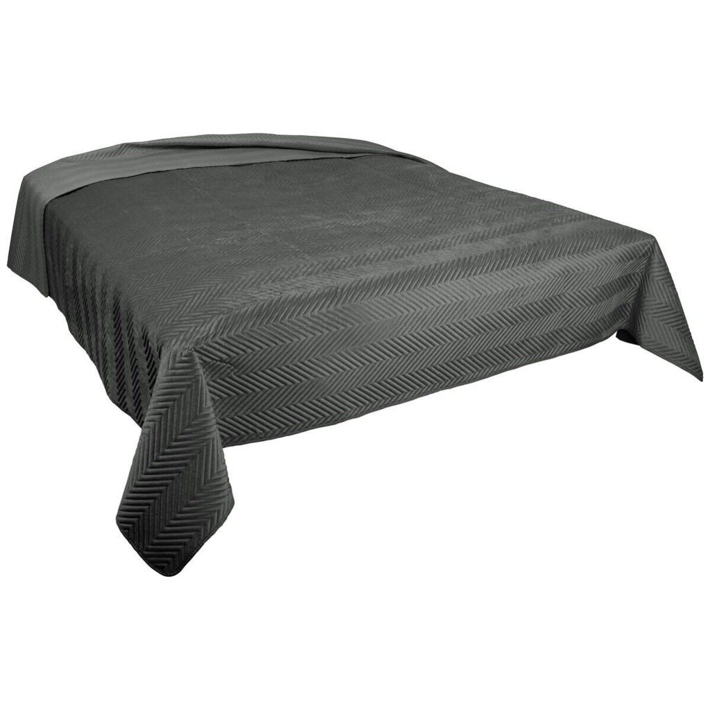 Tagesdecke anthrazit Polyester B/L: ca. 220x240 cm