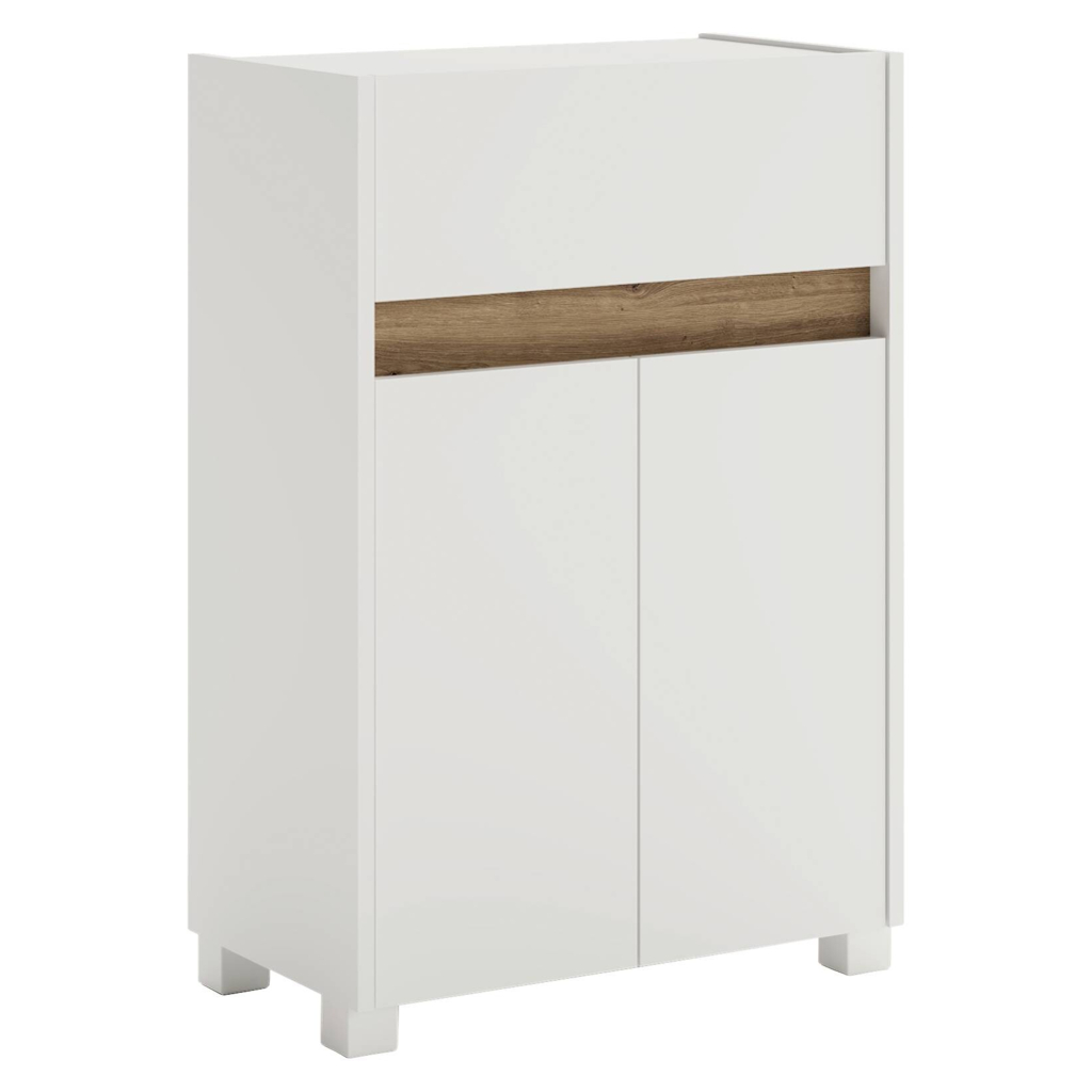 Unterschrank Cosmo perlweiß B/H/T: ca. 56,9x84,8x33 cm