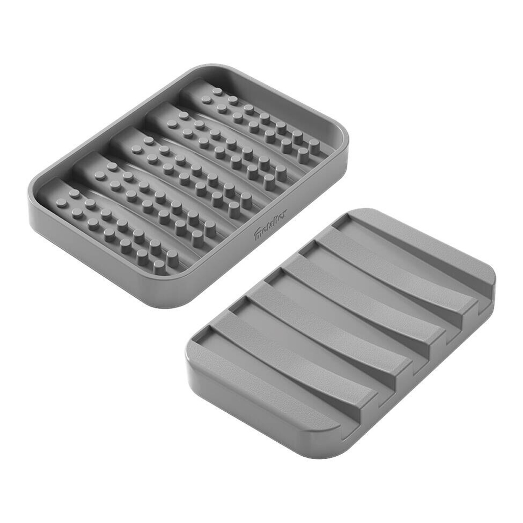 Metaltex Haushaltshelfer grau Kunststoff B/H/L: ca. 9,5x22,8x1,5 cm