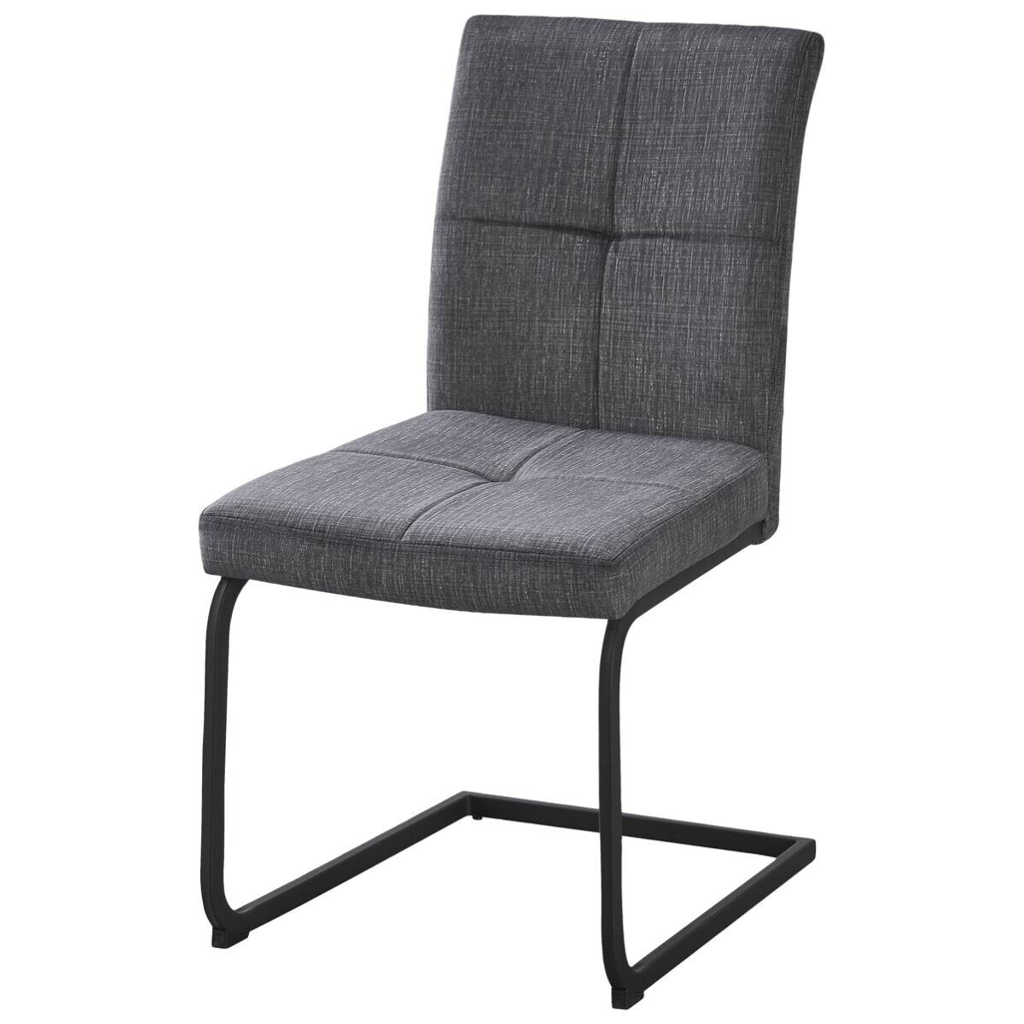 Schwingstuhl Milos grau Microfaser B/H/T: ca. 45x92x65 cm