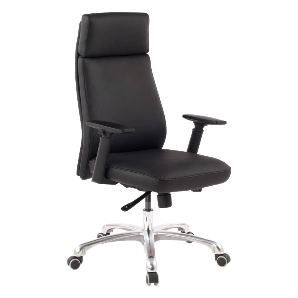 Drehstuhl schwarz Leder