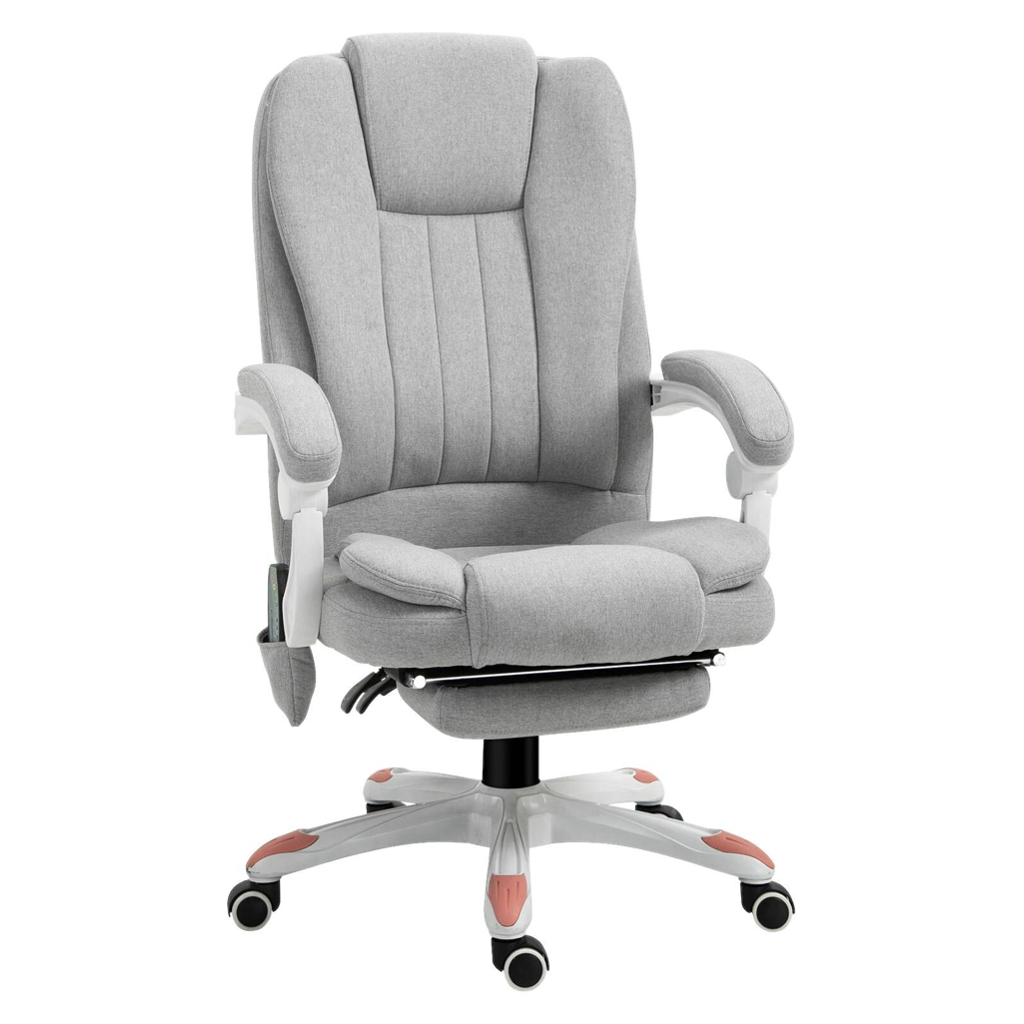 Vinsetto Massagestuhl MH921-272 grau Polyester-Mischgewebe Schaumstoff Nylon B/H/L: ca. 66x115x63 cm