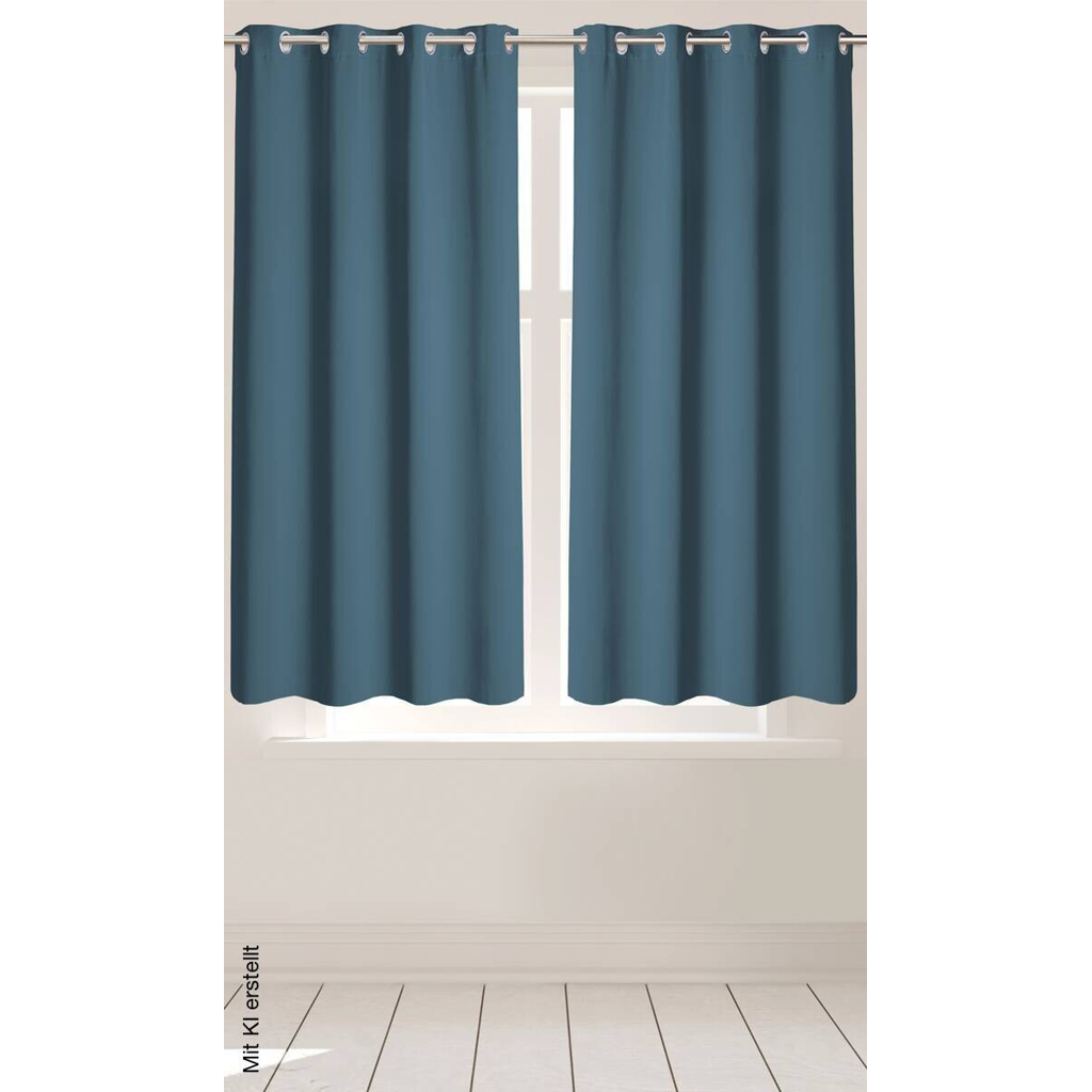 Ösenvorhang Verona blau B/L: ca. 140x145 cm