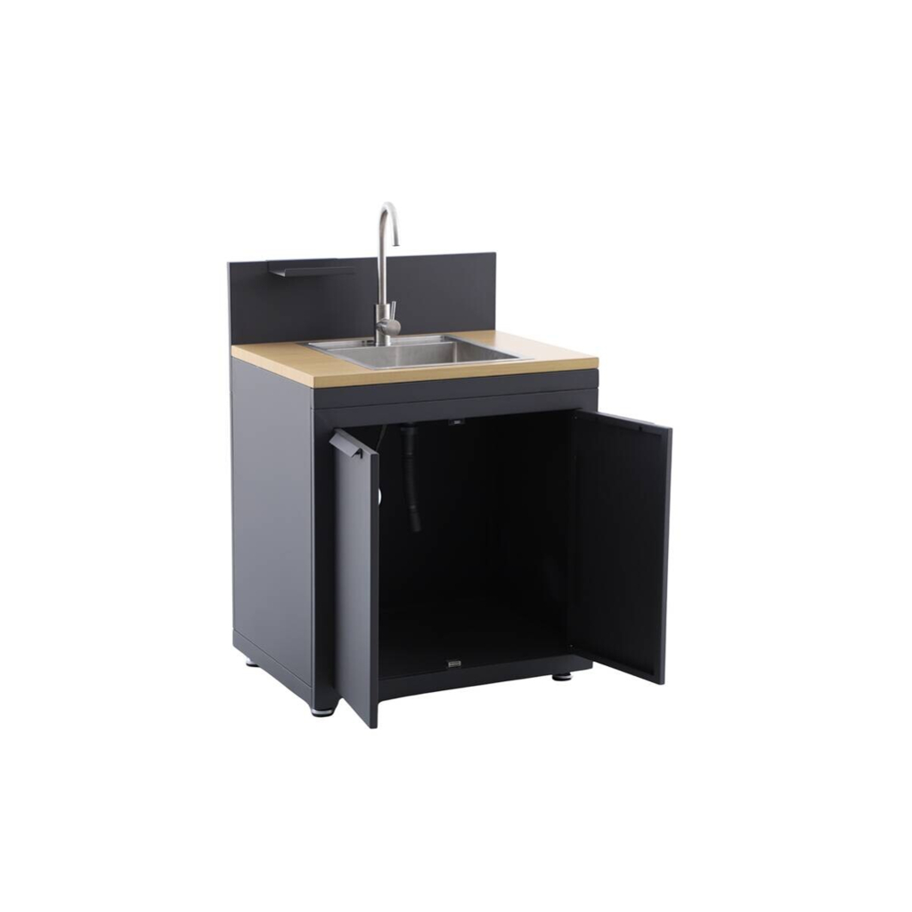 Küchenelement anthrazit Stahl B/H/L: ca. 60x110x80 cm