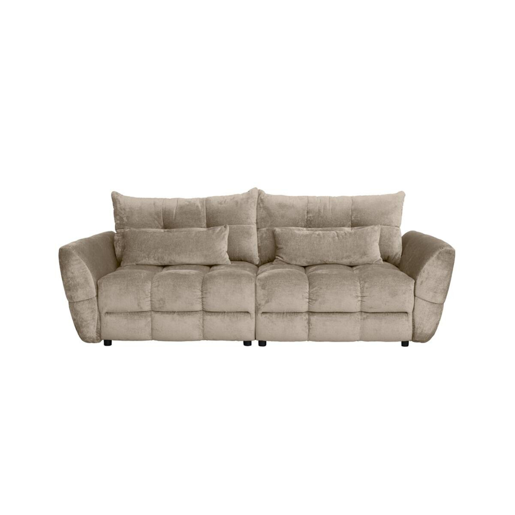 Big Sofa Moma Greige Microfaser B/H/T: ca. 250x97x120 cm
