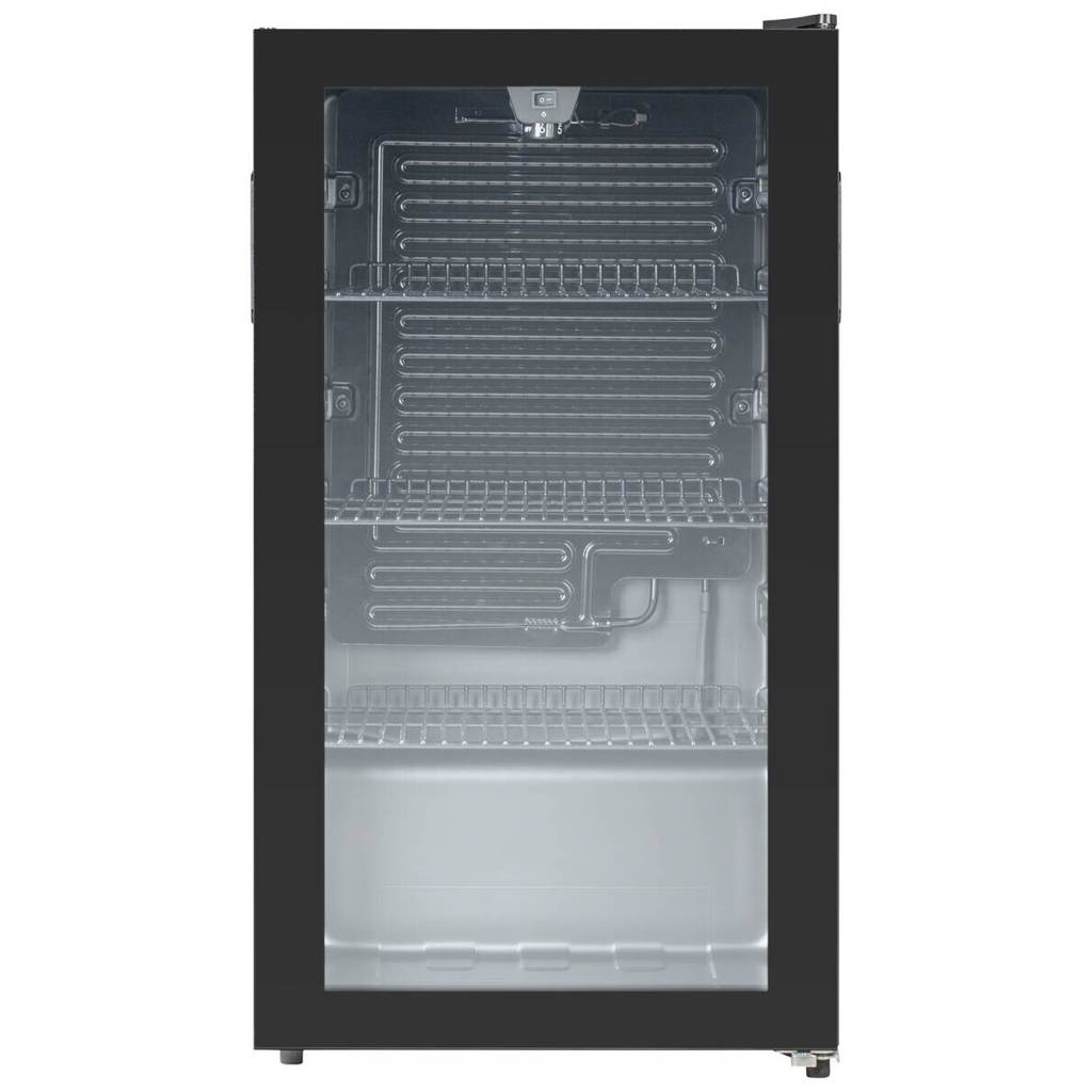POCOline Glastürkühlschrank GTK85-93ES schwarz B/H/T: ca. 47x84x44 cm