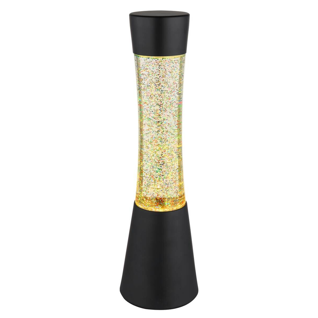 GLOBO LED-Tischleuchte Sparkle schwarz klar PVC Glas H/D: ca. 39,3x11,2 cm 1 Brennstellen