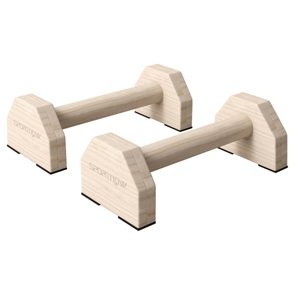SPORTNOW Liegestützgriffe natur Buche B/H/L: ca. 13x10x30 cm