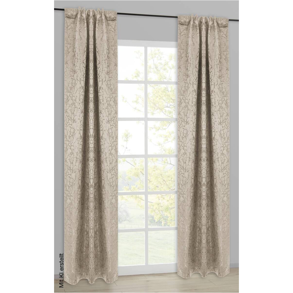 Kombivorhang Filipa beige B/L: ca. 140x245 cm