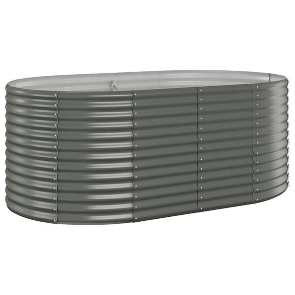 Hochbeet grau Stahl B/H/L: ca. 100x68x175 cm