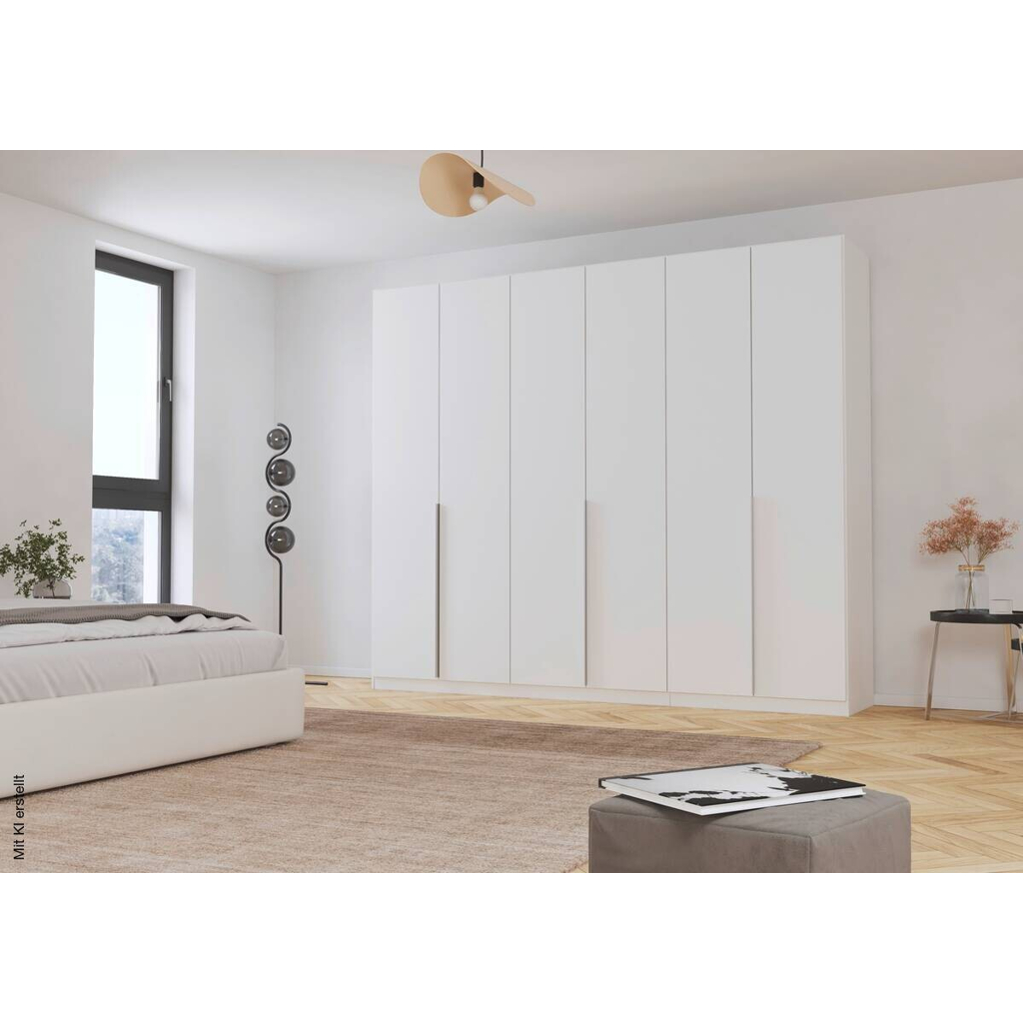 Kleiderschrank Alabama Alpinweiß B/H/T: ca. 271x229x54 cm