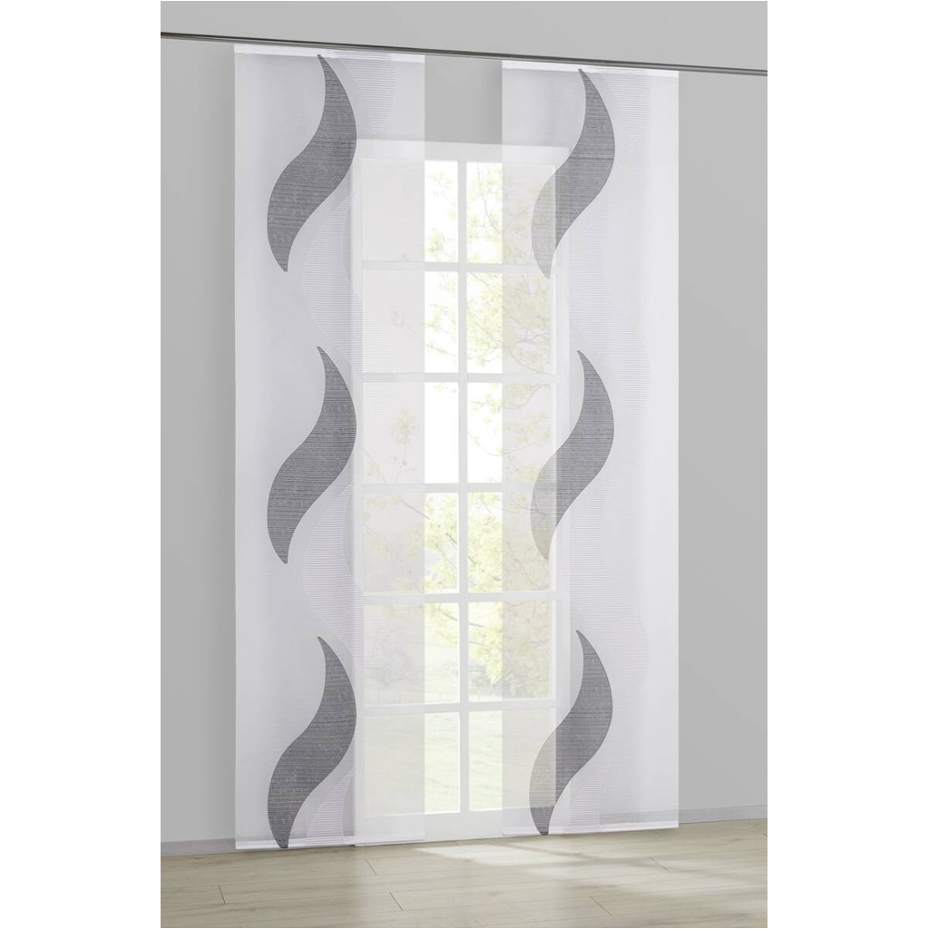 POCOline Schiebevorhang Flavio weiß B/L: ca. 60x245 cm