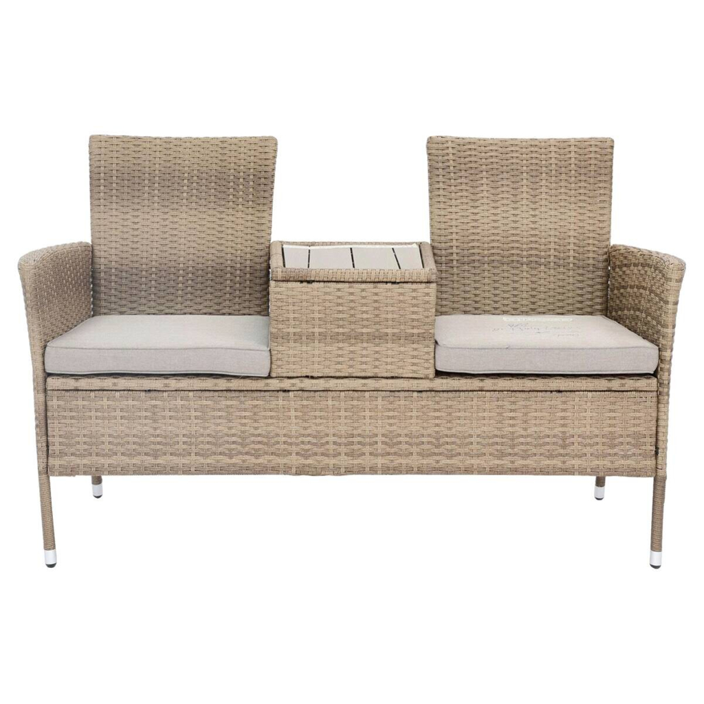 POCOline Gartenbank Love braun Stahl