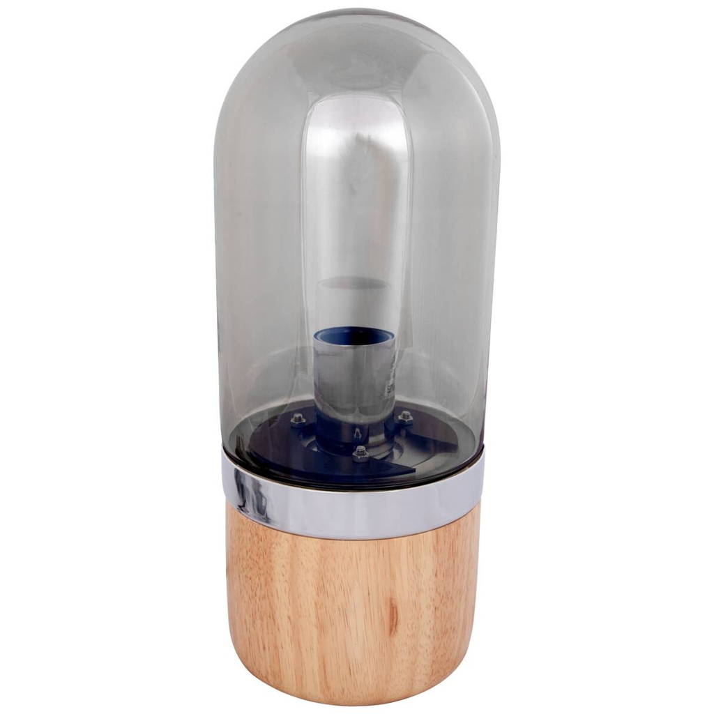 Kayoom Tischleuchte Malbi 525 grau Holz B/H/L/D: ca. 14x33x14x14 cm null 1 Brennstellen